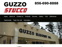 Tablet Screenshot of guzzostucco.com